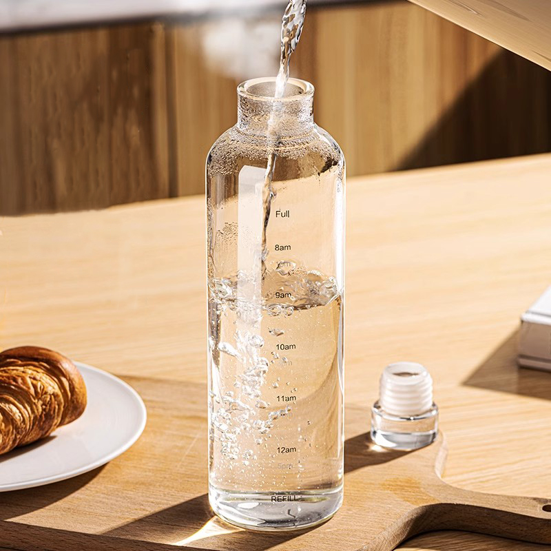 FOME 500/750/1000 مللي زجاجة م - مراجعة Outdoor Sport Glass Water Bottle وسعره